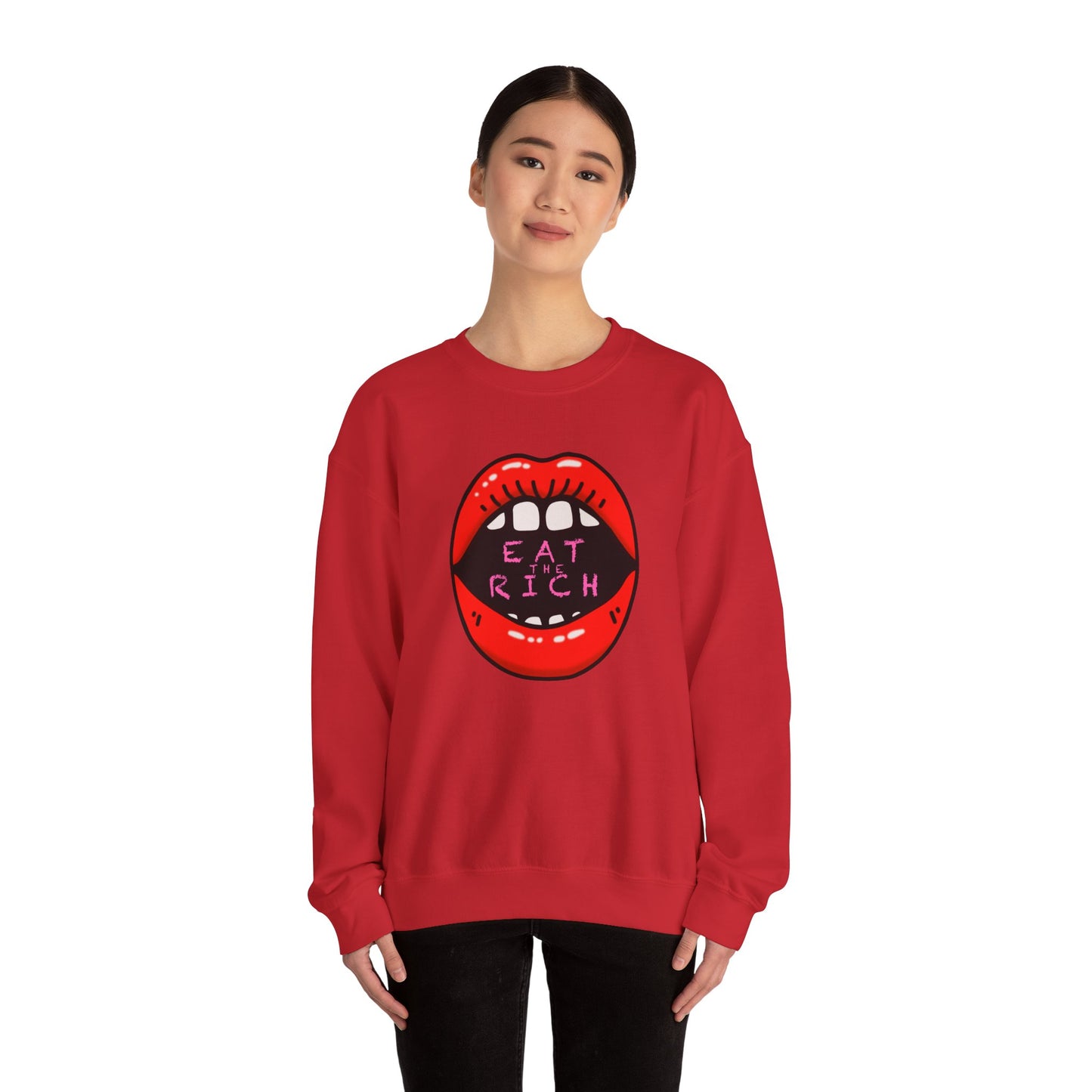 "Eat the Rich" Unisex Heavy Blend™ Crewneck Sweatshirt