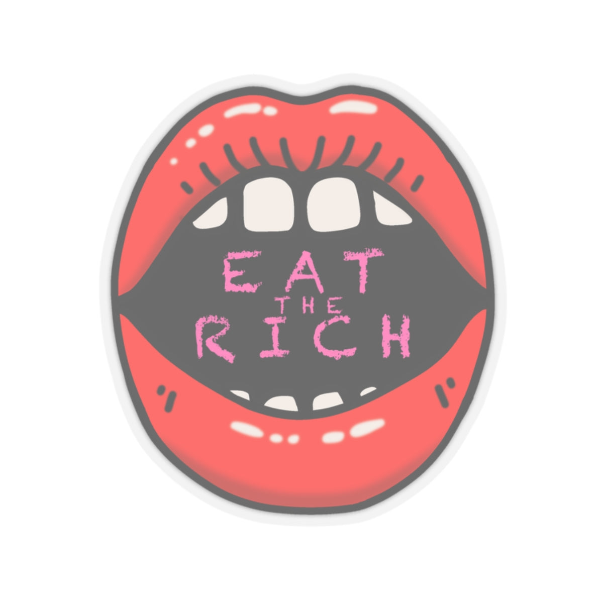 "Eat the Rich" Kiss-Cut Stickers