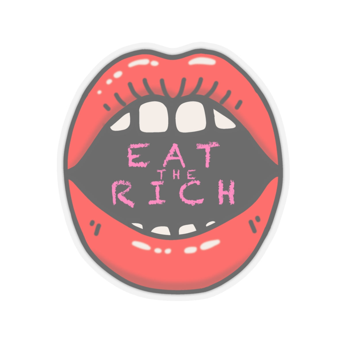 "Eat the Rich" Kiss-Cut Stickers