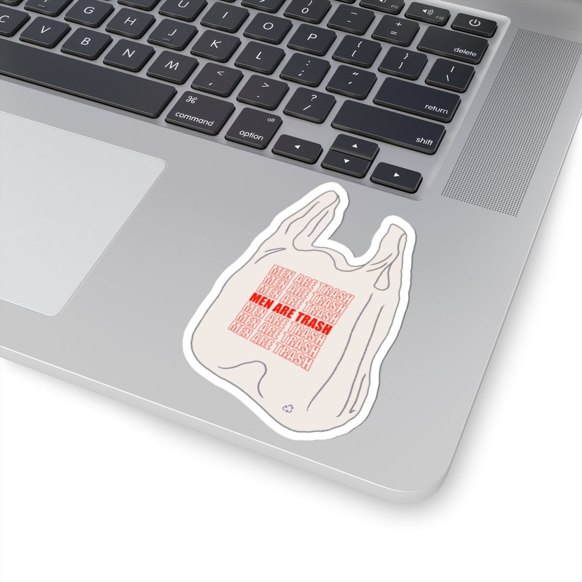 Humorous Kiss-Cut Stickers - "Men Are Trash" Design - Perfect for Laptops and Water Bottles