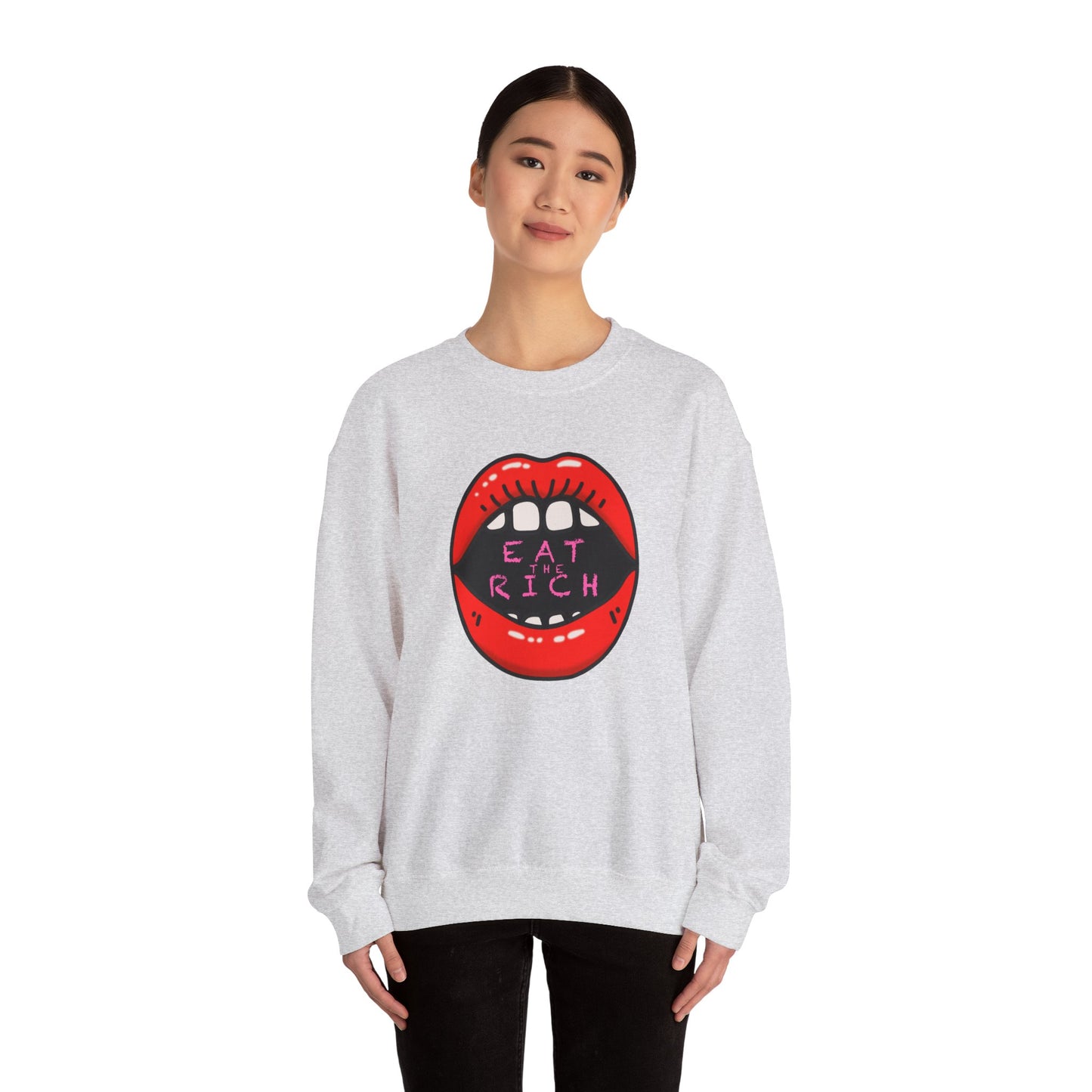 "Eat the Rich" Unisex Heavy Blend™ Crewneck Sweatshirt