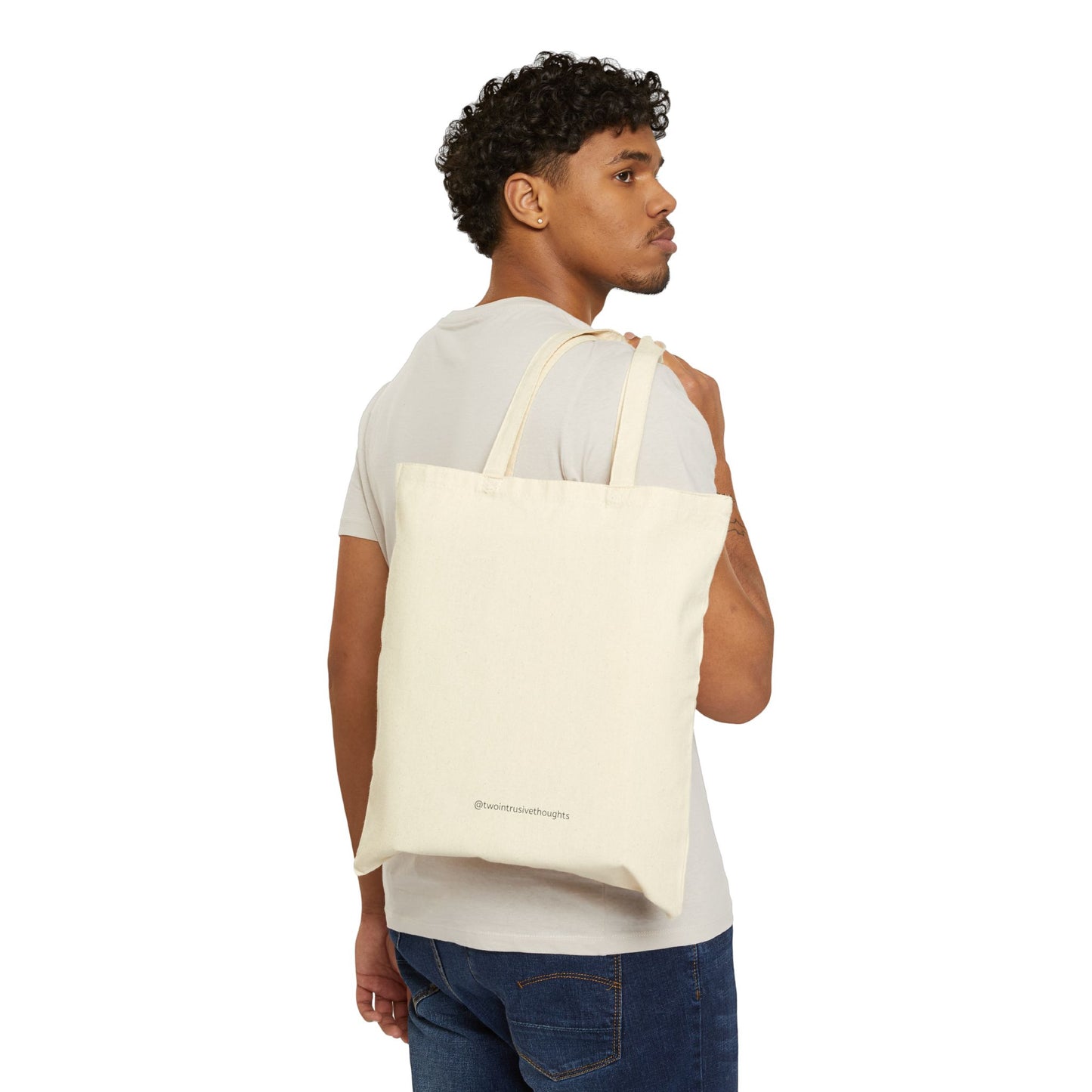 "two intrusive thoughts" Cotton Canvas Tote Bag