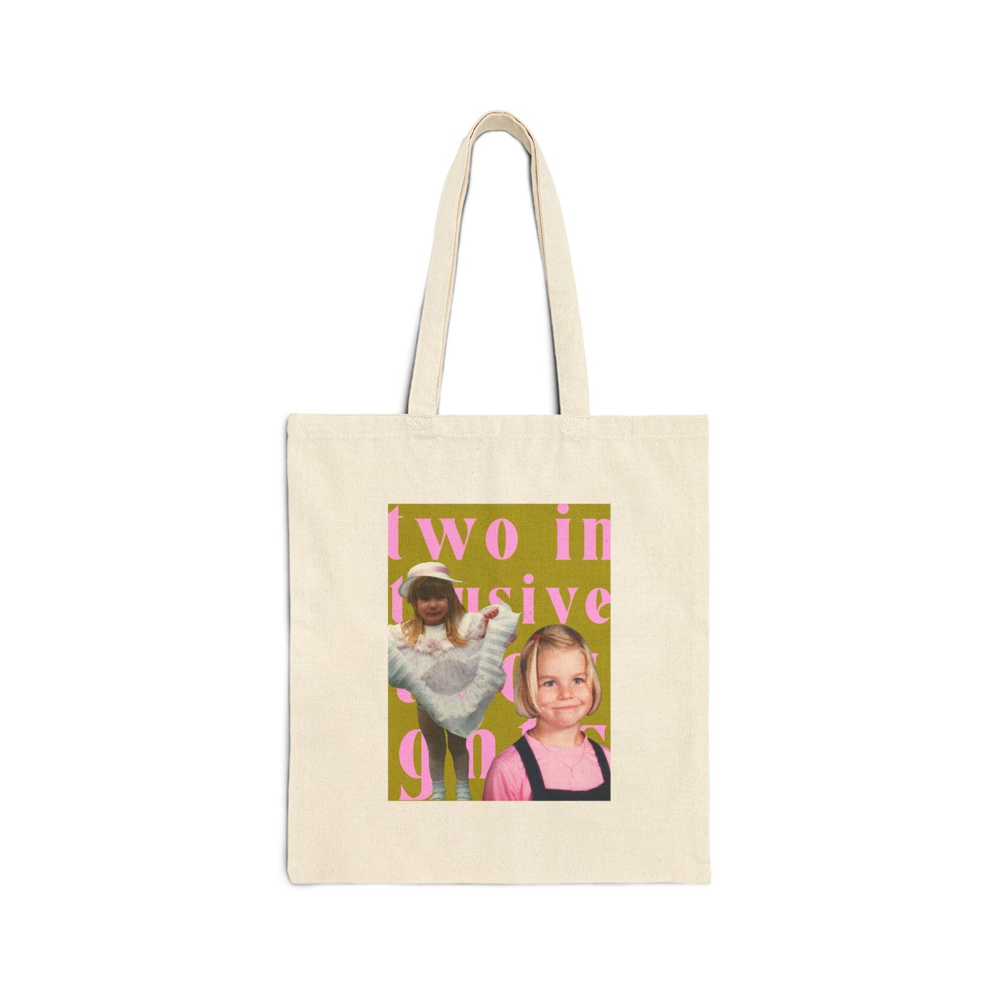 "two intrusive thoughts" Cotton Canvas Tote Bag