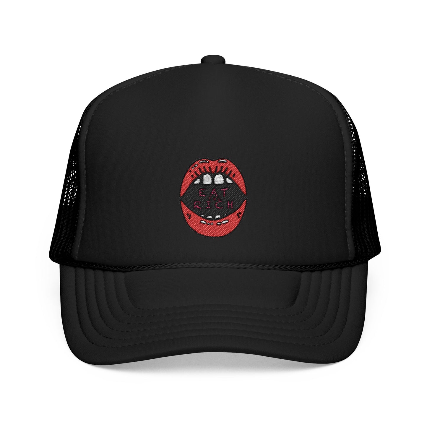 "Eat the Rich" Embroidered Foam Trucker Hat