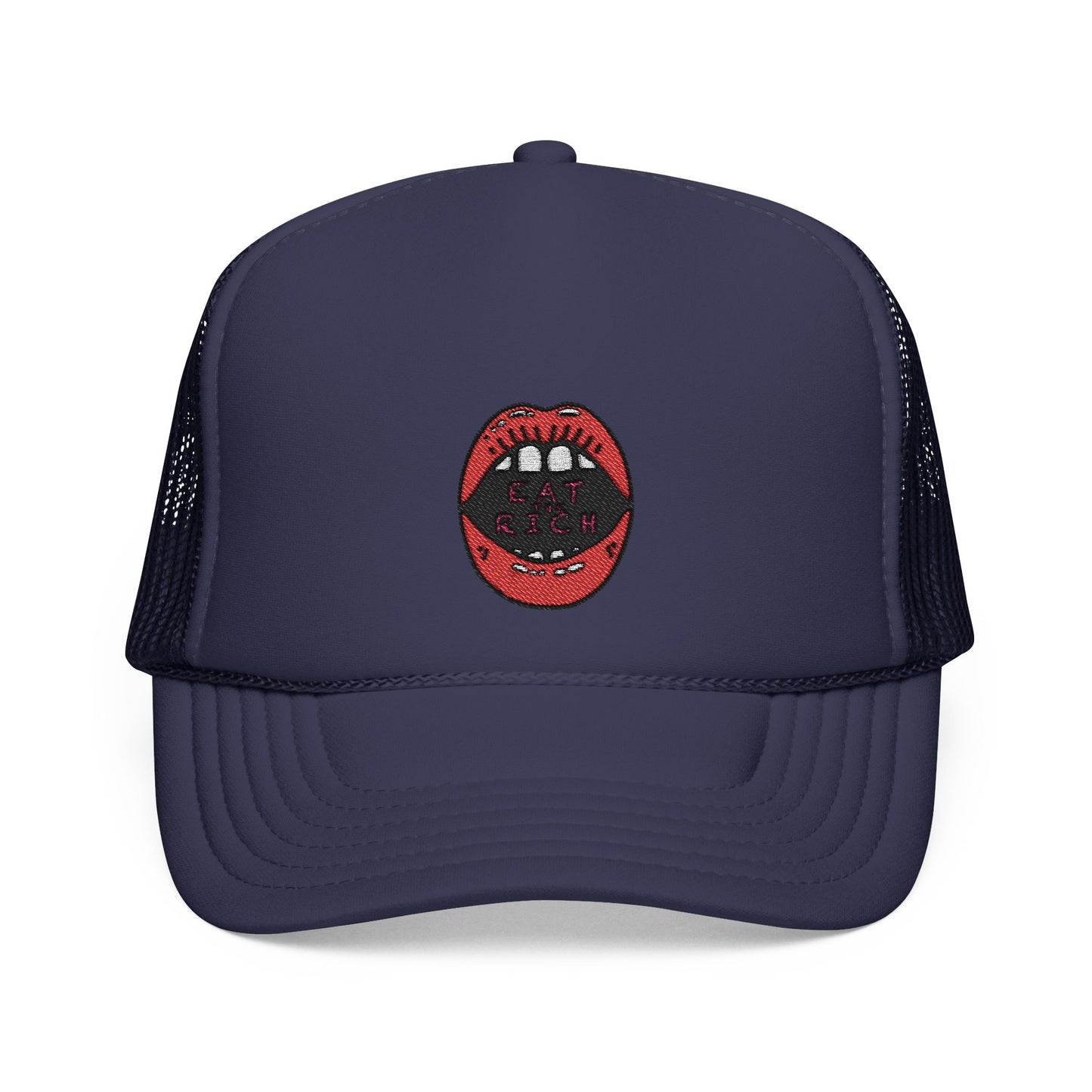 "Eat the Rich" Embroidered Foam Trucker Hat