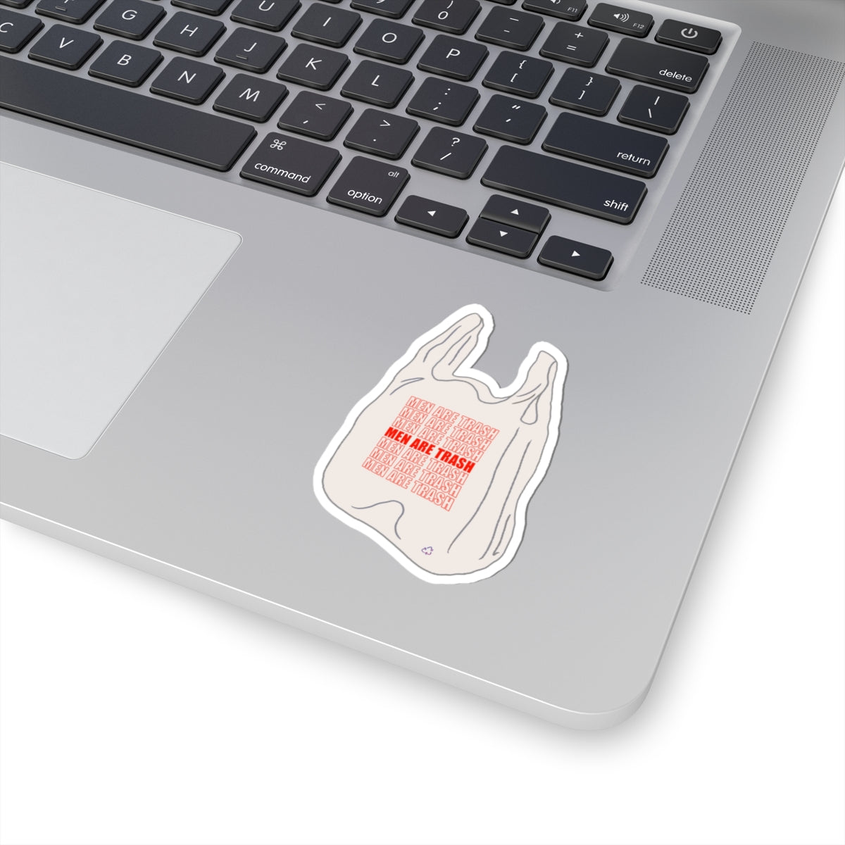 Humorous Kiss-Cut Stickers - "Men Are Trash" Design - Perfect for Laptops and Water Bottles