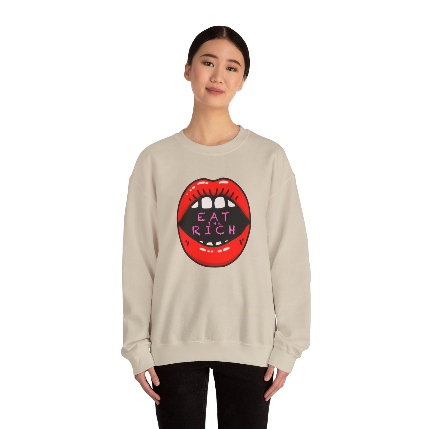 "Eat the Rich" Unisex Heavy Blend™ Crewneck Sweatshirt