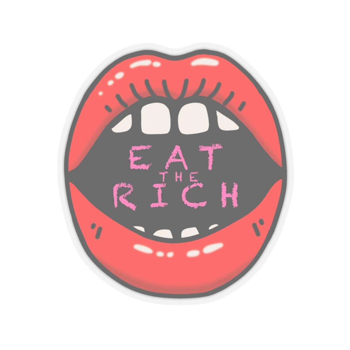 "Eat the Rich" Kiss-Cut Stickers