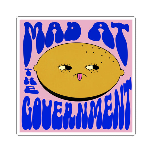 "mad at the government" Square Stickers